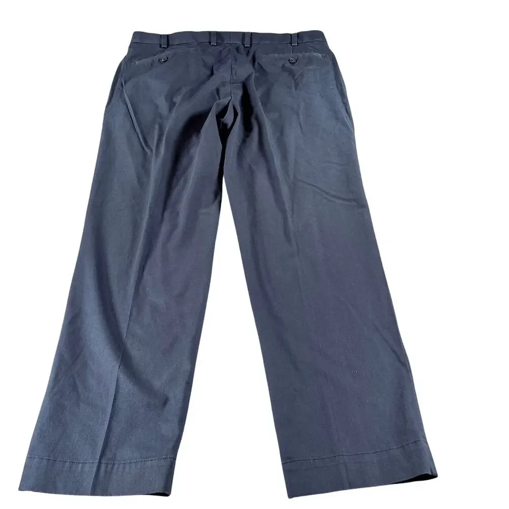 Brooks Brothers‎ Blue Stretch Waistband Chino Slacks Sz 38x30